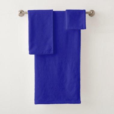 Deep Blue Bath Towel Set