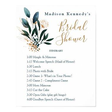 Deep Blue  🌸 Itinerary Plan Fab Poster