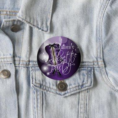 Deep Purple Bachelorette Party Pinback Button