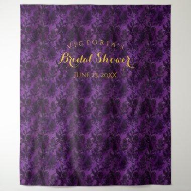 Deep Purple Bridal Shower Photo Booth Tapestry
