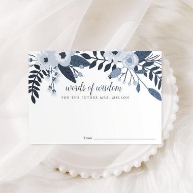 Delft Floral | Bridal Shower Advice Card