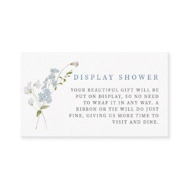 Delicate Blue Floral Bouquet Enclosure