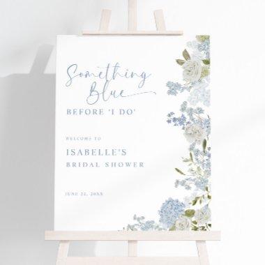 Delicate Blue Green Floral  Welcome Foam Board