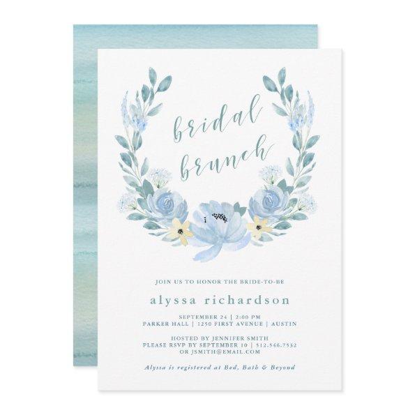 Delicate Blue | Watercolor Floral Bridal Brunch