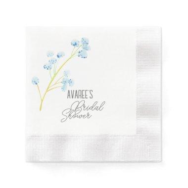 Delicate Blue Wildflower  Napkins
