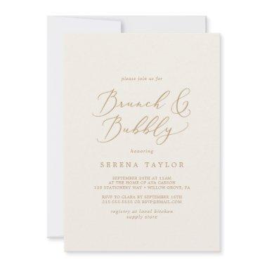 Delicate Gold and Cream Brunch and Bubbly