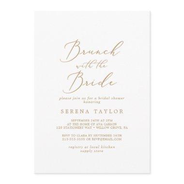 Delicate Gold Brunch with the Bride