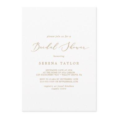Delicate Gold Calligraphy