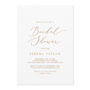 Delicate Gold Calligraphy