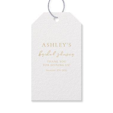 Delicate Gold Elegant  Thank you Gift Tags