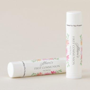 Delicate Petals First Communion Lip Balm