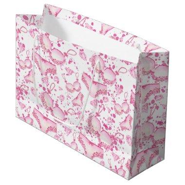 Delicate pink lingerie Wedding Bridal Shower bag