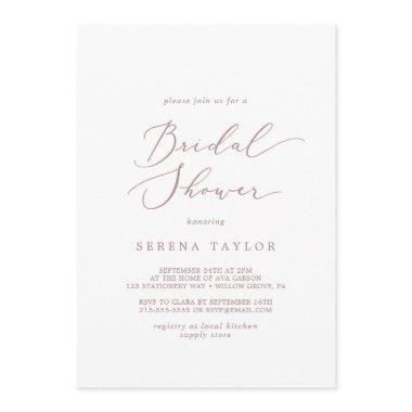 Delicate Rose Gold Calligraphy