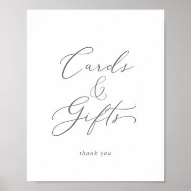 Delicate Silver Calligraphy Invitations and Gifts Sign