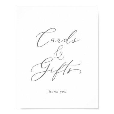 Delicate Silver Calligraphy  and Gifts Sign