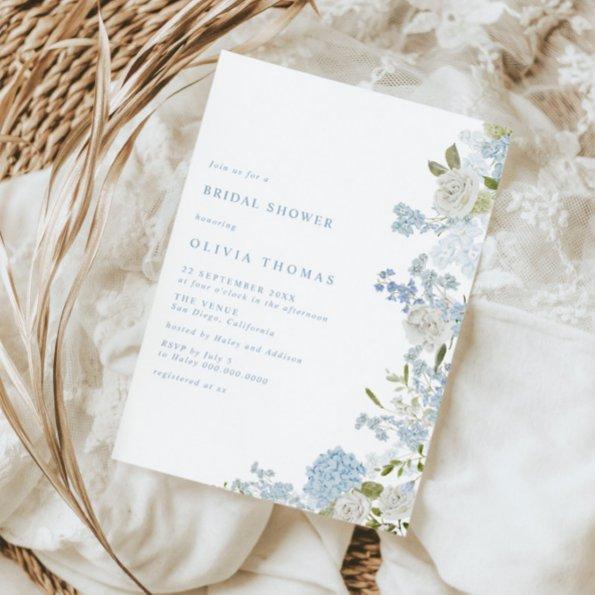 Delicate Soft Blue Floral