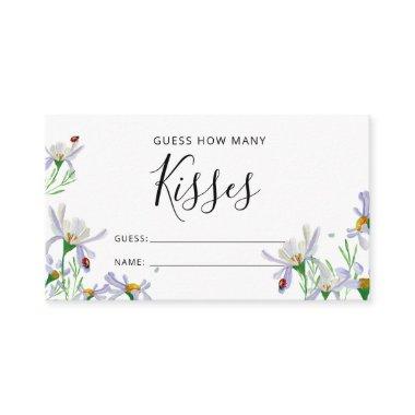 Delicate wildflower Guess How Many Kisses Game Enclosure