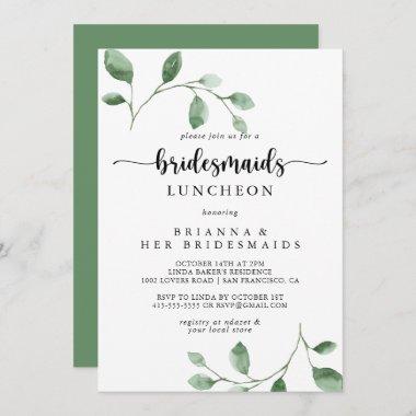 Delight Eucalyptus Bridesmaids Luncheon Shower  Invitations