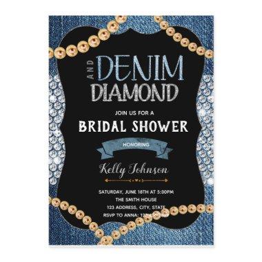 Denim diamonds and gold pearls