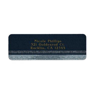 Denim & Diamonds Glam Bling Party  Label