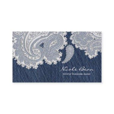 Denim Jean & White Lace Elegant Wedding Business