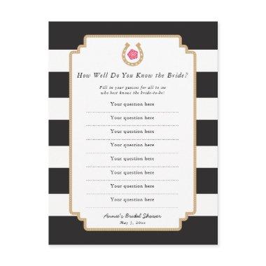 Derby Bride Quiz Spring  Game