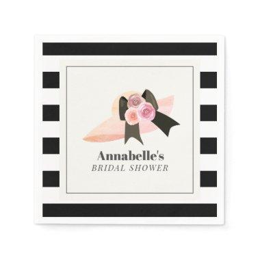 Derby Style Big Pink Hat Rose  Napkins