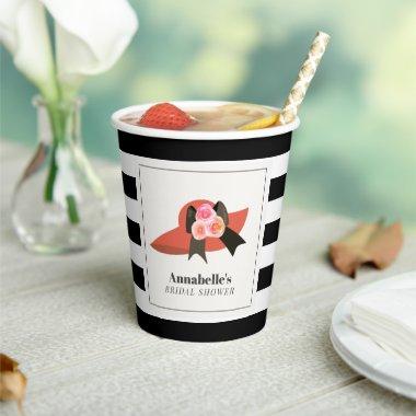 Derby Style Big Red Hat Rose  Paper Cups