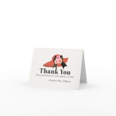 Derby Style Big Red Hat Rose  Thank You