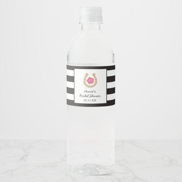 Derby Water Bottle Label for Bridal Shower