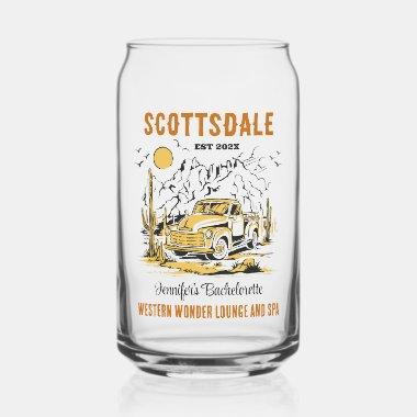 Desert Bachelorette Party Girls Weekend Custom Can Glass