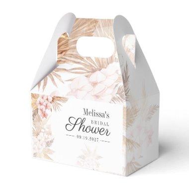 Desert Palms Pampas Grass Boho Bridal Shower Favor Boxes