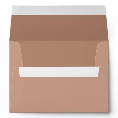 Desert sand Pinkish beige minimalist fall wedding Envelope