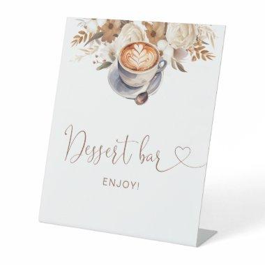 Dessert Bar Love Is Brewing  Pedestal Sign