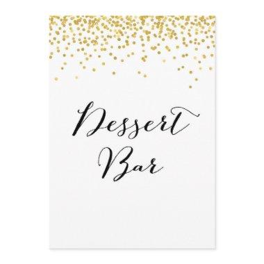 Dessert Bar Sign " Size Invitations