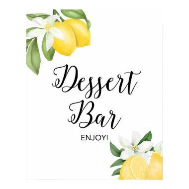Dessert Table Sign Lemon Citrus Shower Table Sign