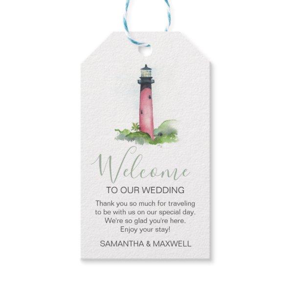Destination Wedding Welcome Watercolor Gift Tags