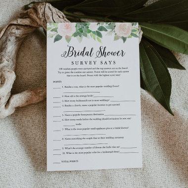 DEVON Bridal Shower Survey Says Game Invitations