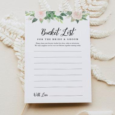 DEVON Greenery Bucket List Bridal Shower Game Invitations