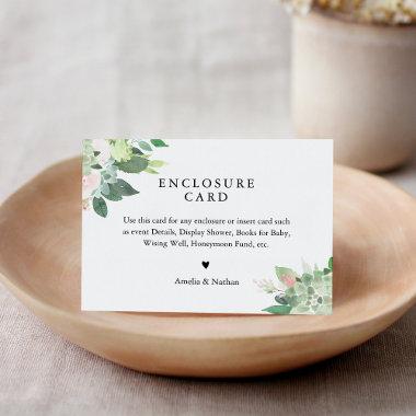 DEVON Succulent Blush Floral Enclosure Invitations