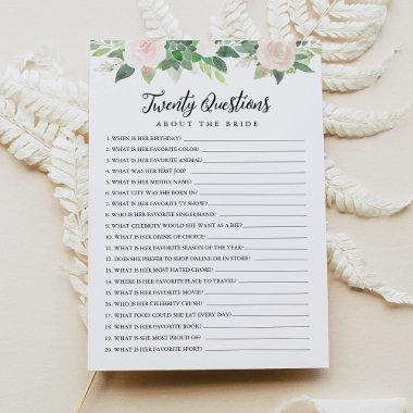 DEVON Twenty Questions About the Bride Game Invitations