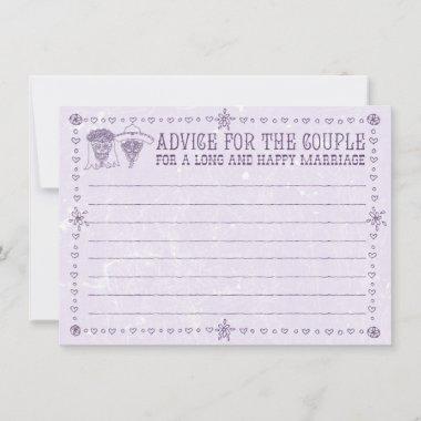 Dia de los Muertos Wedding Advice Cards