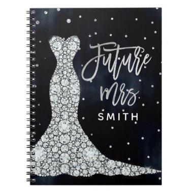 Diamond  Wedding Dress Future Mrs Notebook