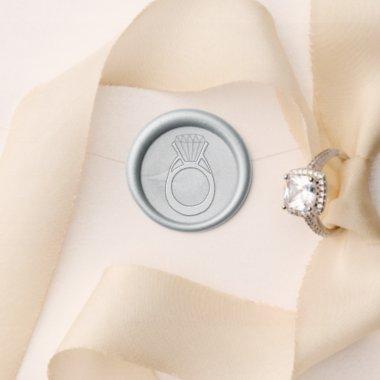 Diamond Engagement Ring Wedding Bridal Shower Wax Seal Stamp