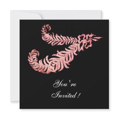 DIAMOND FEATHERS ,pink