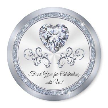 Diamond Heart, Cheap Bridal Shower Favors in BULK Magnet