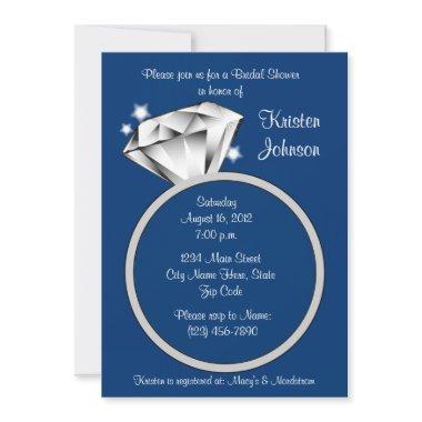 Diamond Ring  Royal Blue