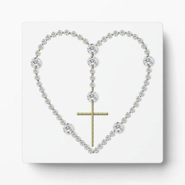 Diamond Rosary - Hail Mary Full of Grace Plaque