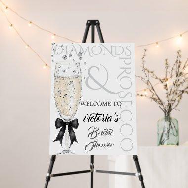 Diamonds Elegant Bow  Welcome Sign
