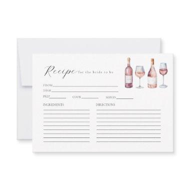 Digital Download Vino Before Vows Recipe Invitations